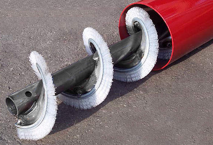 Auger Flight Brush Coil Auger Flight Brush Coil