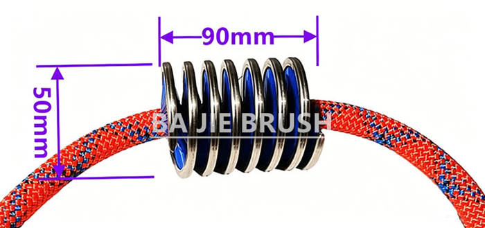 Climbing Rope Cleaning Coil Brush Climbing Rope Cleaning Coil Brush
